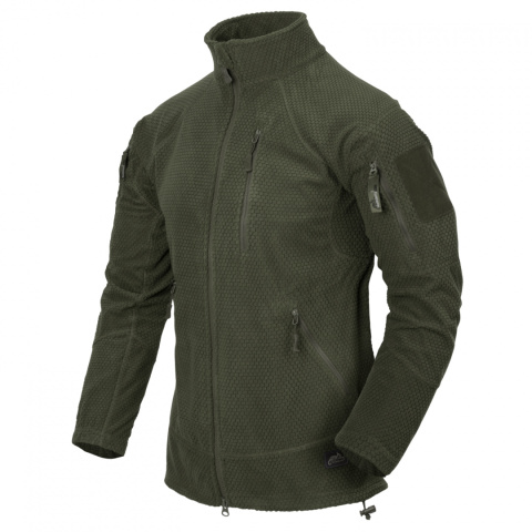 Bluza ALPHA TACTICAL - Grid Fleece - Olive Green [Helikon-Tex]