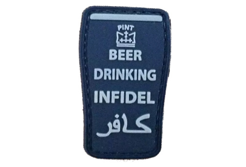 Naszywka 3D - Beer drinking infidel - Black [GFC Tactical]